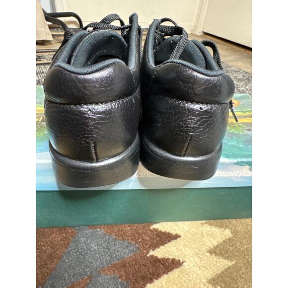 SAS  Bout Time Men\'s Comfort Tumbled Black Leather Shoe Size 7 barely used main image 5